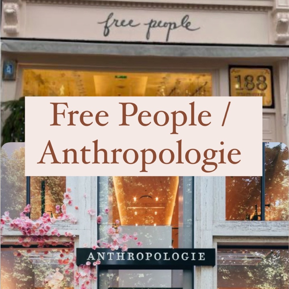 12/19 Free People and Anthropologie Unlisted